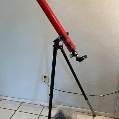 Tasco 56T Refractor Telescope + Misc Telescope Parts