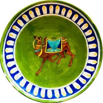 Sale Photo Thumbnail #118: Hand Painted Pottery 10 Inch Plate