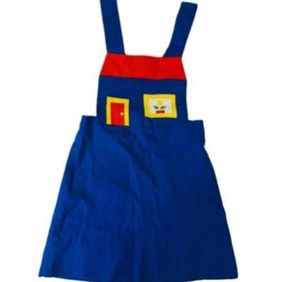 Sale Photo Thumbnail #93: Vintage Florence Eiseman Jumper Dress With School House Appliques