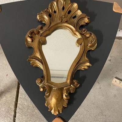 Giltwood Rococo-Style Wall Mirror