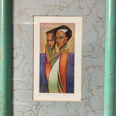Framed Lithograph Print, Signed and Titled ‘The Love Your Eyes Can’t See,’ 129/325, 1991
