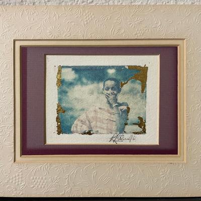 Framed Mixed-Media Artwork Signed by Artist