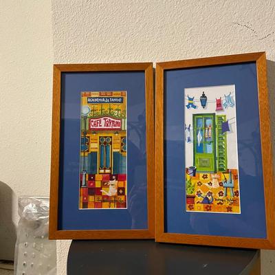 Framed Miriam Fabbri Signed Prints, Pair, 2005