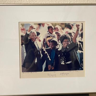 Framed Signed Limited Edition Photograph Titled ‘Free At Last,’ February 11, 1990