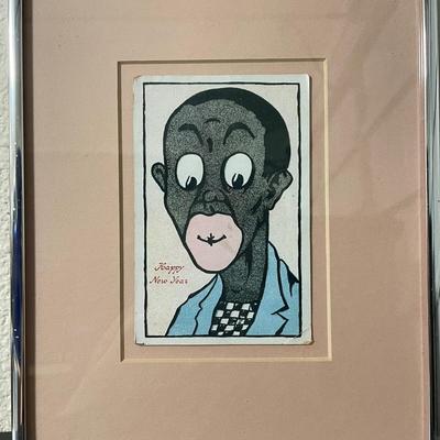 Framed Colored Artwork Signed by Artist, Dated 1952