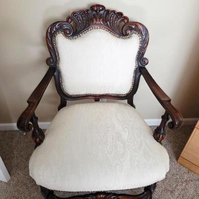 Antique accent chair