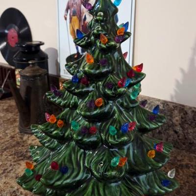 vintage ceramic christmas tree