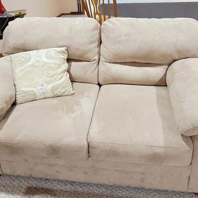 tan loveseat