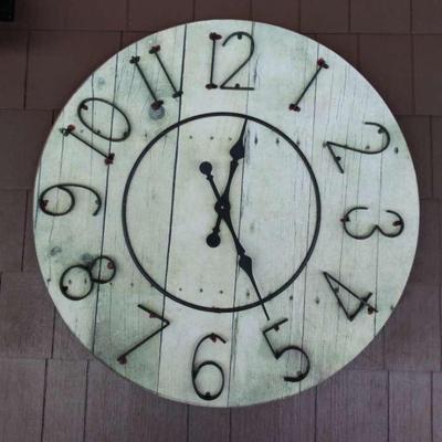 Home and Garden LARGE Wall Clock 