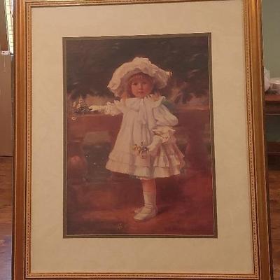 Girl Framed Artwork In Glass Backner Print