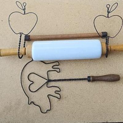 Rolling Pin and Holder 