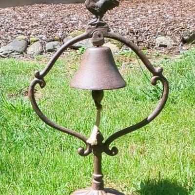 Cast Iron Table Top  Chicken Bell