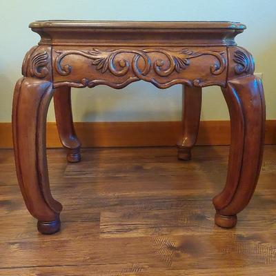 Accent Table With Glass #2