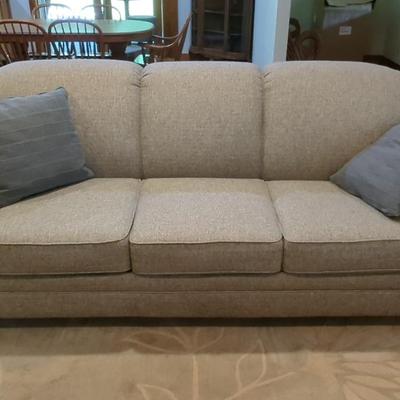 Rolled Arm Sofa in Neutral Fabric #2