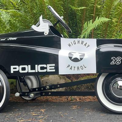 Glide Ride Highway Patrol Police Pedal Car
