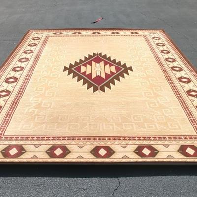 American Rhythm "Cheyenne Beige" Area Rug 7'10" X10'10"