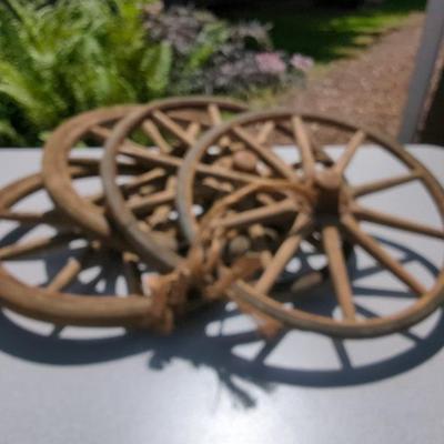Vintage Pram Wheels 12" And 13"