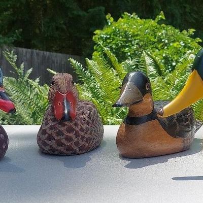 Northwest Artisan Guild Collection of  Wooden Ducks 