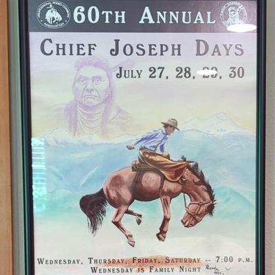 60th Annual Chief Joseph Days, Framed Poster/Flyer
