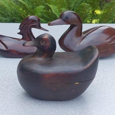 Carved Wooden Ducks 
