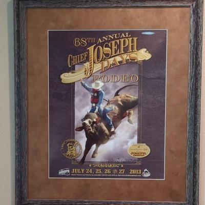68th Annual Chief Joseph Days Rodeo, held in Joseph, Oregon, from July 24-27, 2013 Flyer/Poster