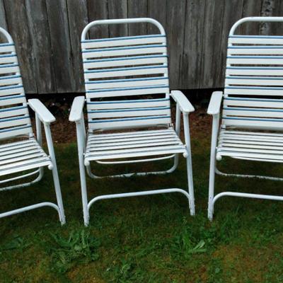 3 Folding Lawn Chairs 