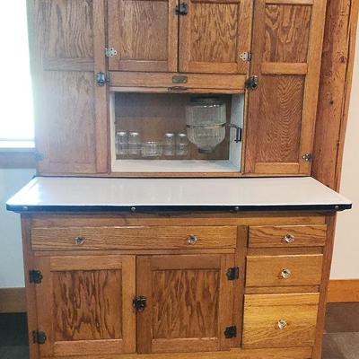 Hoosier Cabinet with Accessories