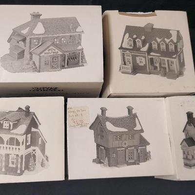 DEPARTMENT 56 LOT #5- NEW ENGLAND VILLAGE SERIES 