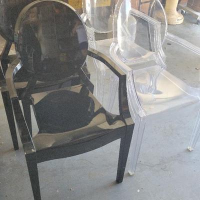 FOUR GHOST CHAIRS 