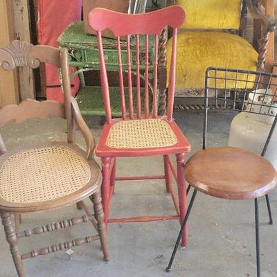 THREE BISTRO CHAIRS