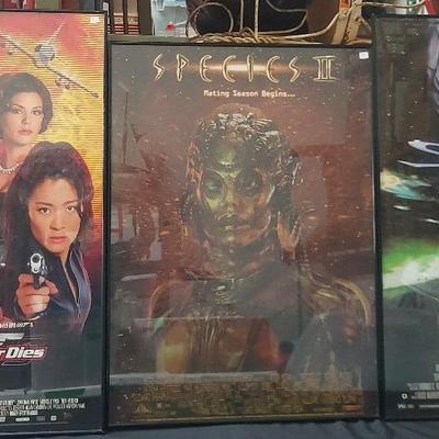 SET OF THREE FRAMED MOVIE POSTERS