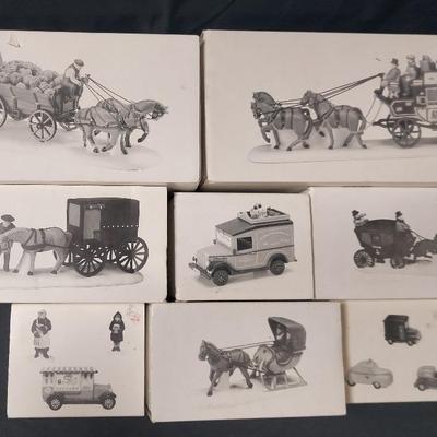 DEPARTMENT 56 LOT#21- VILLAGERS AND VEHICLES 