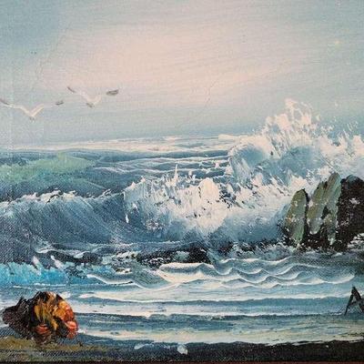 ORIGINAL OCEAN PAINTING BY ADA