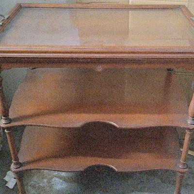 THREE-TIER SERVING TROLLEY