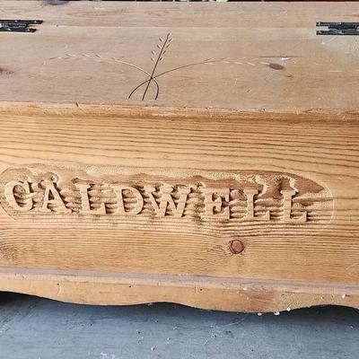 WOODEN CALDWELL CHEST 