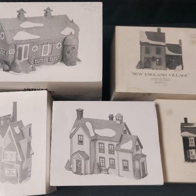 DEPARTMENT 56 LOT #4- NEW ENGLAND VILLAGE SERIES 