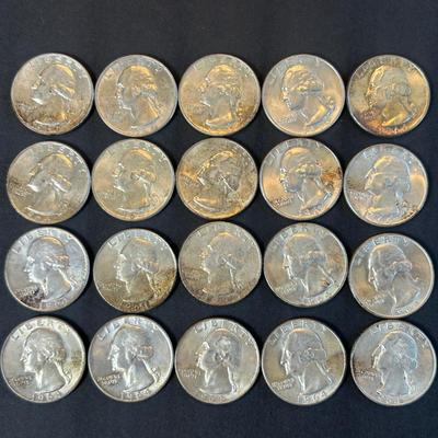 90% Silver Liberty Quarters (20 Coins) – Lot #1