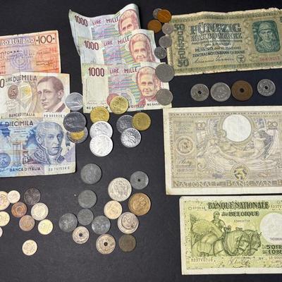 European Coins & Banknotes – Ukraine, Italy, Norway, Sweden, Belgium, Denmark, More