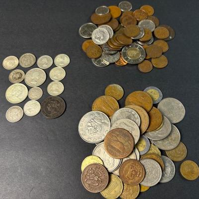 Antique & Vintage Canada, Mexico & Argentina Coins – Including Some .925 & .800 Silver Pieces