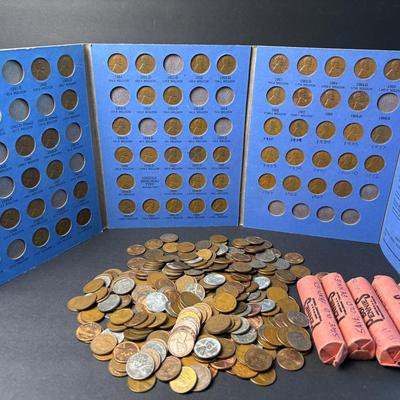 Vintage Lincoln Cents – Copper & Steel Pennies, Approximately 3.5 Pounds