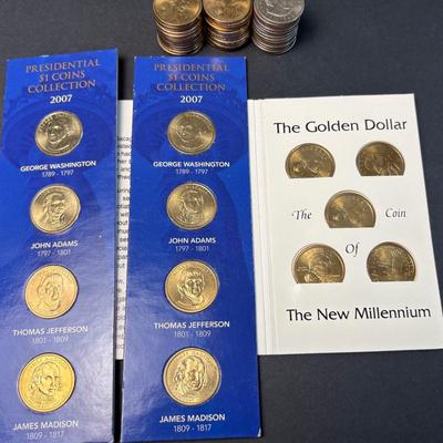 U.S. Dollar Coins – Presidential, Sacagawea, Liberty, Susan B Anthony – $55 Face Value