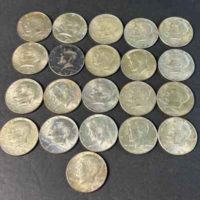 40% Silver Kennedy Half Dollars (21 Coins, 1965–1970) – Lot 3
