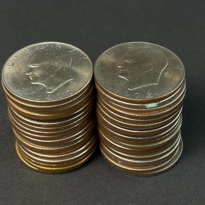 1970s Eisenhower Dollars – $35+ Face Value