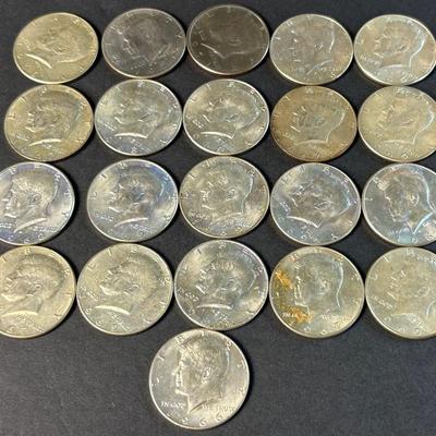 40% Silver Kennedy Half Dollars (21 Coins, 1965–1970) – Lot 2