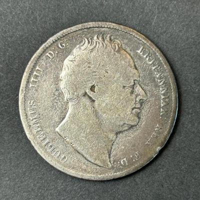 1836 Great Britain Sterling Silver Half Crown – William IV Britannia, Historical Coin
