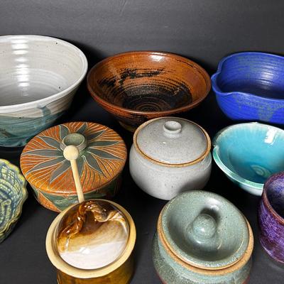 Signed Art Pottery - Largest Bowl 11” Diameter, 5” Tall