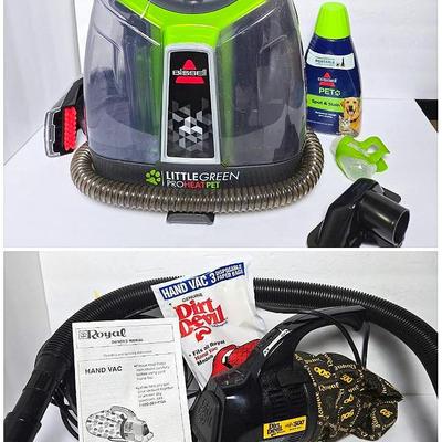 Little Green Pro Heat Pet+ Deluxe & Dirt Devil Hand Held Vac Plus