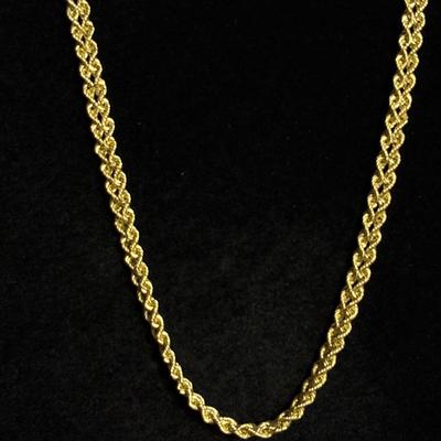 10K Gold 18" Necklace