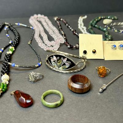 Amber, Quartz, Freshwater Pearl, Scrimshaw & More Jewelry 