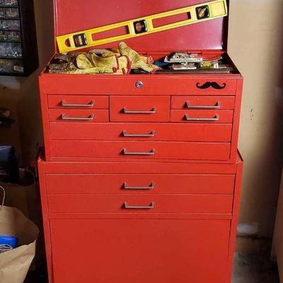 Rolling Tool Chest With Contents - 24x14x32”
